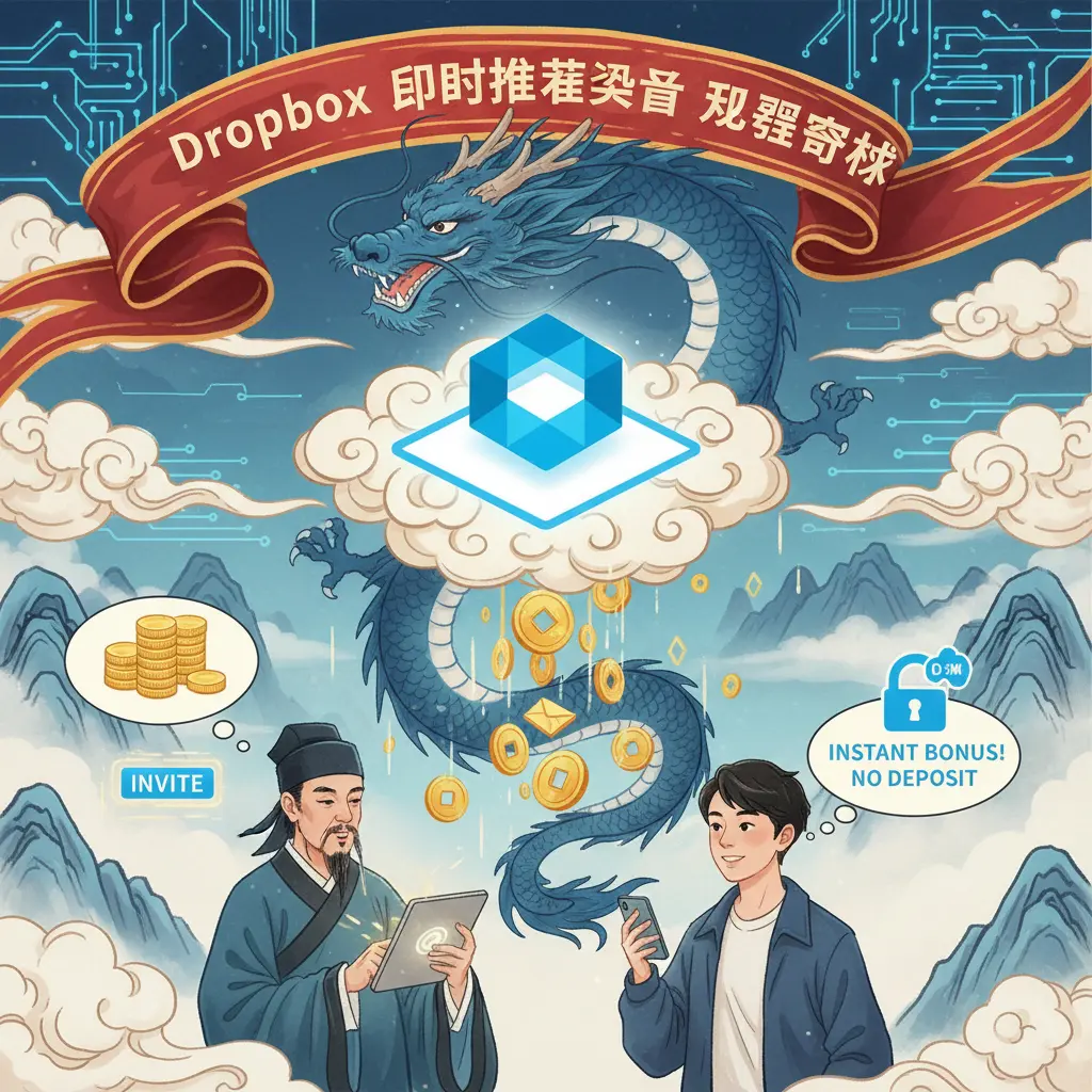 instant referral bonus no deposit - Dropbox